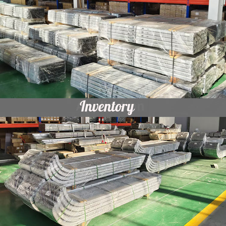 7' Garage Door Tracks Sectional Garage Doors Hardware Galvanized Steel Tracks