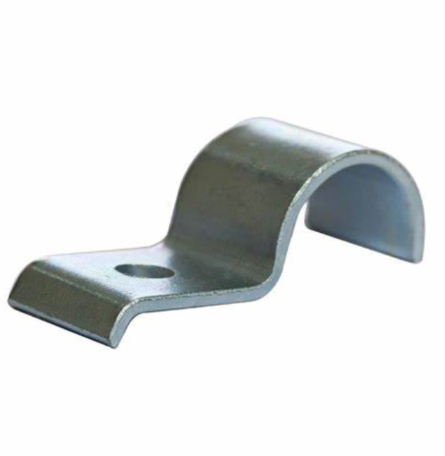 Custom single hole clamp conduit pipe clip metal half saddle