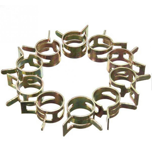 Flexible spring hose clamps