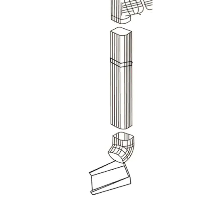 Rain gutter splash block