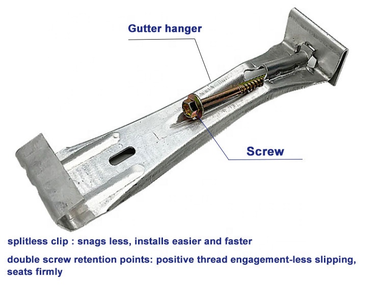 Quick screw gutter hanger