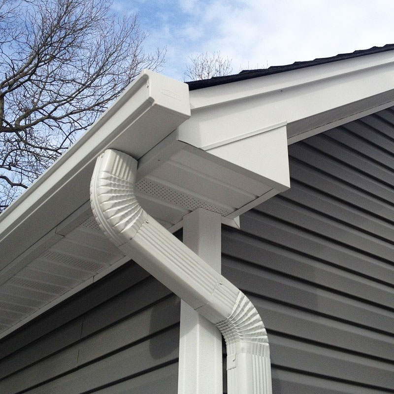 Rain gutter seamless K style hidden gutter